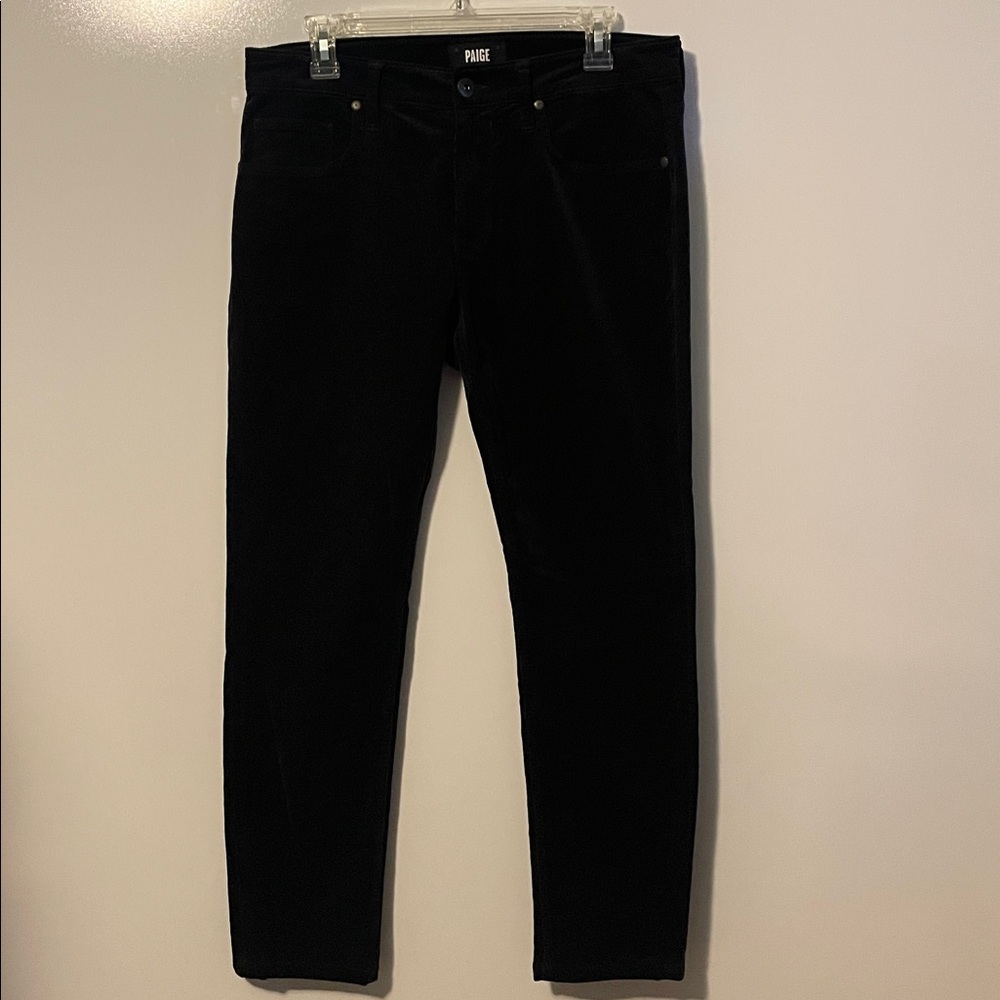 PAIGE lennox corduroy pants in deep anchor Size 31